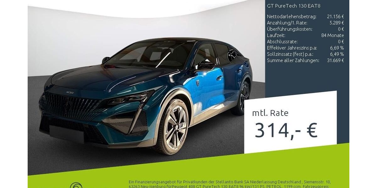 Peugeot 408 29.446 km 26.445 &euro; Dülmen 48249