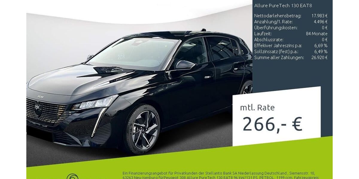Peugeot 308 21.668 km 22.379 &euro; Dülmen 48249