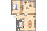 Etagenwohnung Dortmund Innenstadt Nord - 2 Zimmer, 53 m&sup2;, 463&euro; | Angebot:22924224