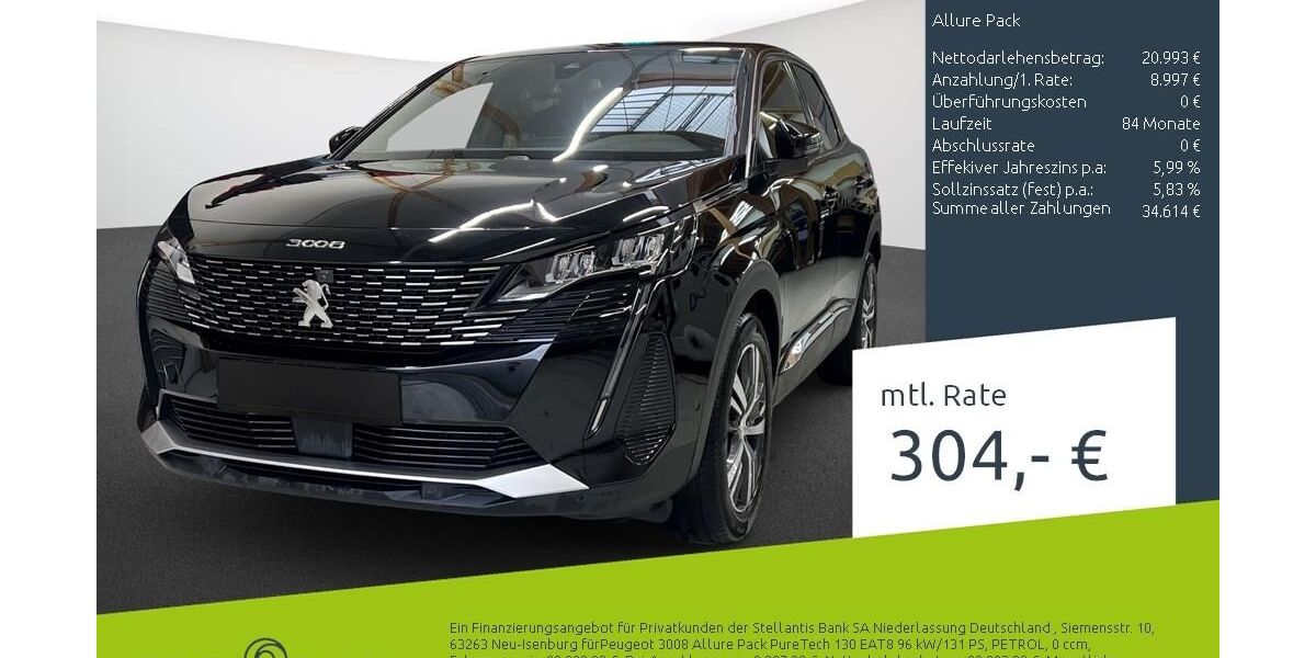 Peugeot 3008 22.524 km 21.280 &euro; Dülmen 48249