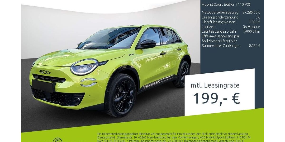 Fiat 600 2.500 km 25.850 &euro; Dülmen 48249