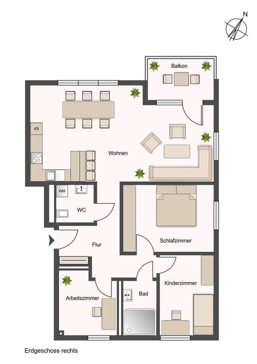 Wohnen mit Weitblick - Neubauwohnung mit Balkon 4 zimmer
