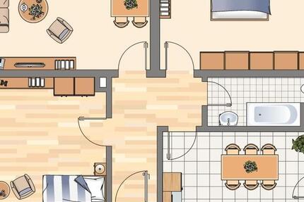 Wohnung Bochum Wiemelhausen - 3 Zimmer, 92 m&sup2;, 779&euro; | Angebot:24714310