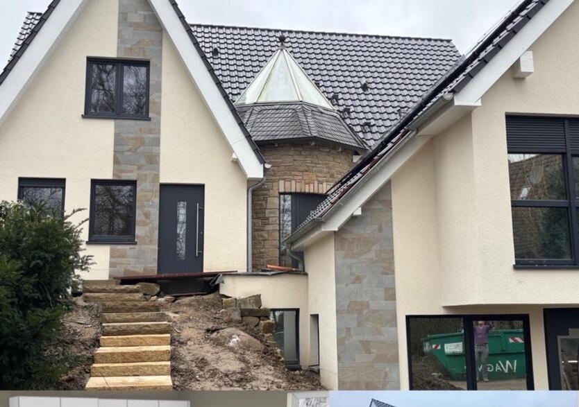 HAushälfte mit Garten