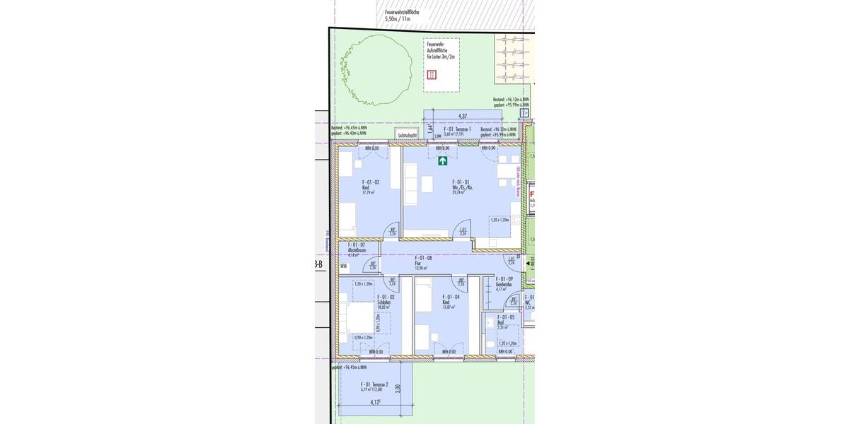 Erdgeschoßwohnung Dortmund Brackel - 4 Zimmer, 127 m&sup2;, 1.690&euro; | Angebot:25484234
