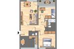 Etagenwohnung Dortmund Scharnhorst - 3 Zimmer, 77 m&sup2;, 649&euro; | Angebot:25253850
