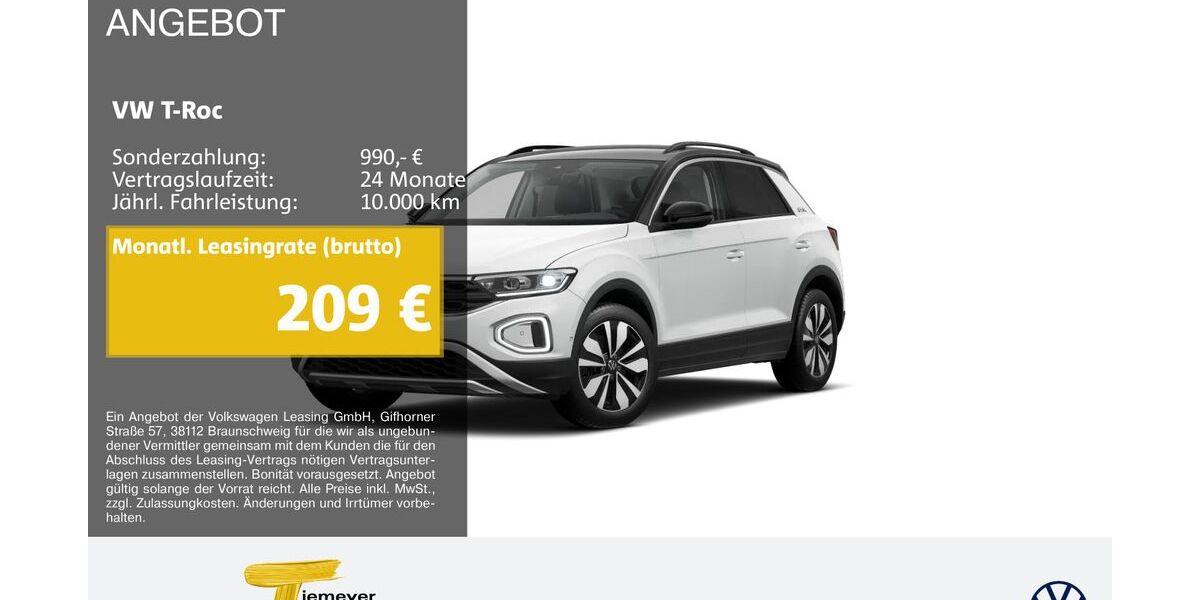 VW T-Roc 24.551 km 27.740 &euro; Oberhausen 46047