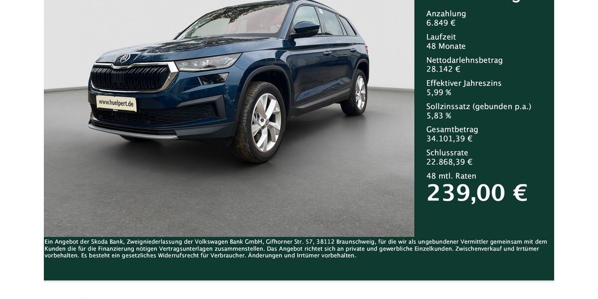 Skoda Kodiaq 30.881 km 34.991 &euro; Dortmund 44269