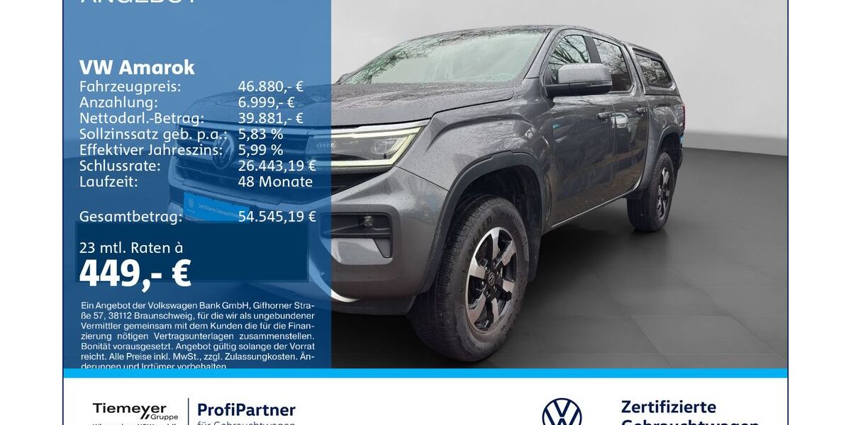 VW Amarok 16.957 km 45.890 &euro; Recklinghausen 45663