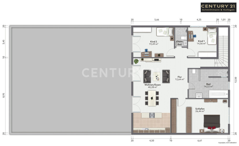 Arbeiten und exklusives Wohnen an einem Ort! 4 zimmer