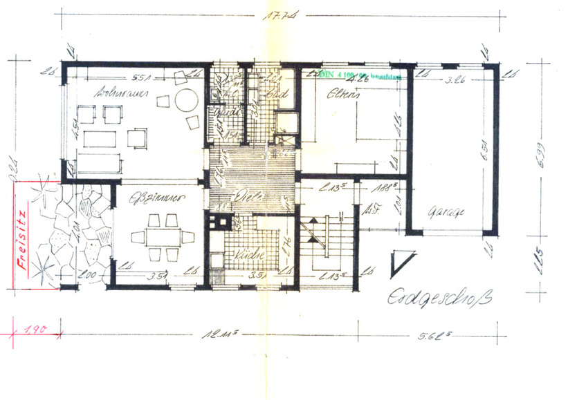 Wohnhaus mit aktuell zwei Wohnungen, einem Gästezimmer und Keller zimmer