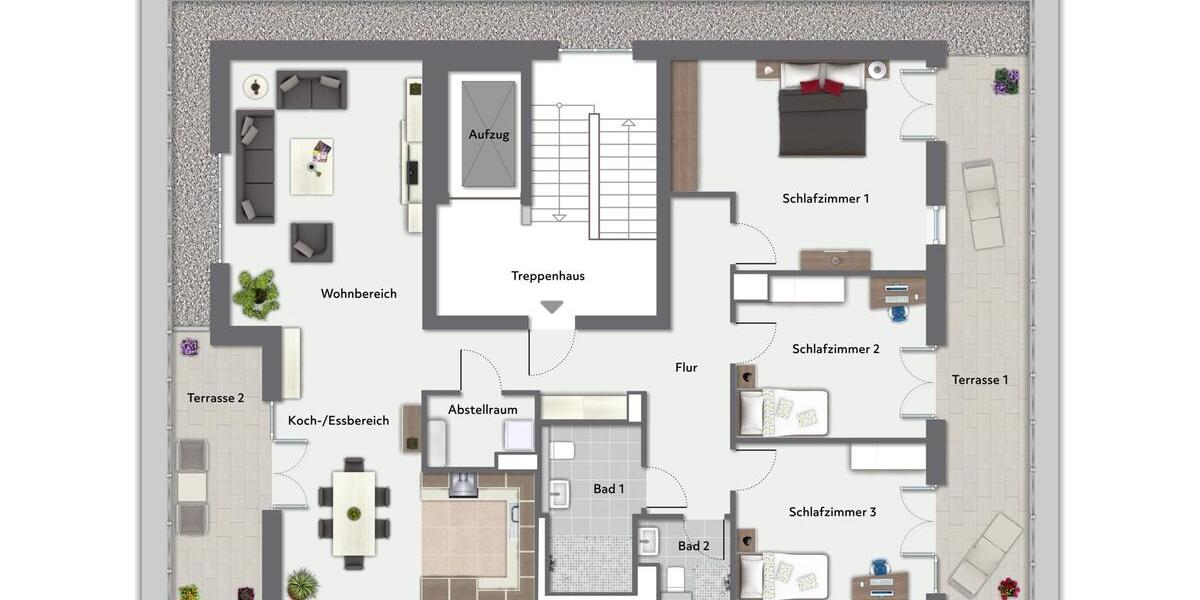 Etagenwohnung Oer-Erkenschwick Erkenschwick - 4 Zimmer, 147 m&sup2;, 1.800&euro; | Angebot:26455657