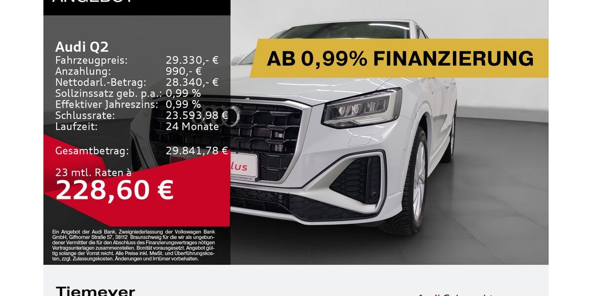 Audi Q2 27.309 km 26.220 &euro; Bochum 44809