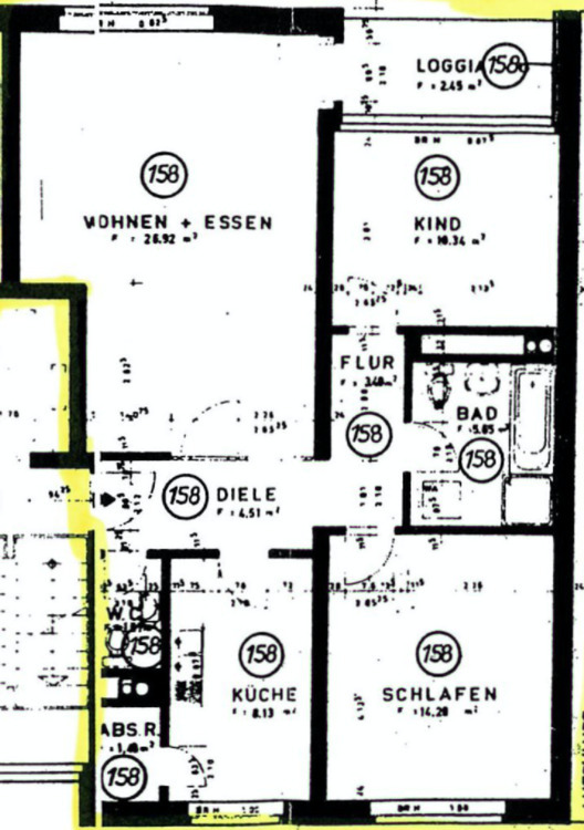 Gepflegte Eigentumswohnung mit Balkon und Einbauküche zimmer