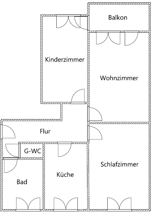 **Einziehen und wohlfühlen! +Balkon + modernes Tageslichtbad +Laminat +Gäste-WC** zimmer