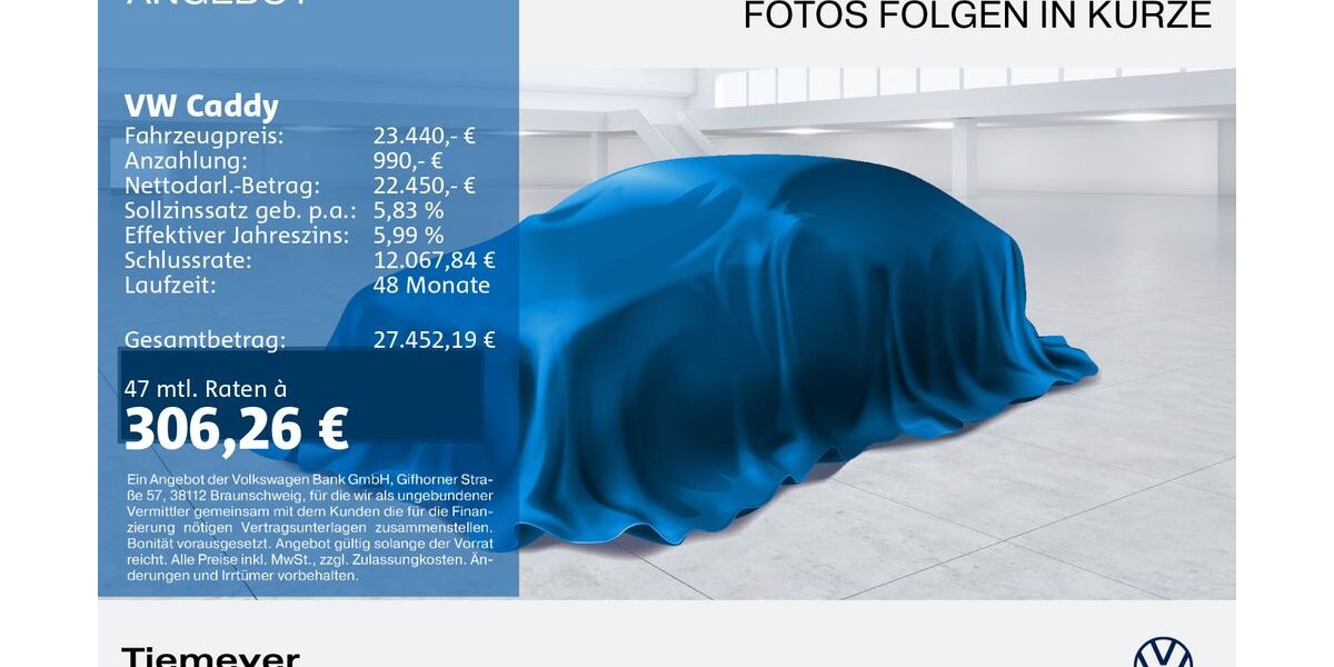 VW Caddy 13.638 km 23.440 &euro; Recklinghausen 45663