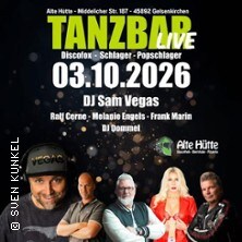 Tanzbar live – mit DJ Sam Vegas 03.10.2026 Kolpinghaus Höntrop