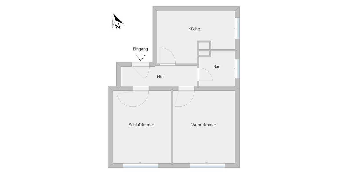 Etagenwohnung Herne Röhlinghausen - 2 Zimmer, 50 m&sup2;, 119.000&euro; | Angebot:26330514