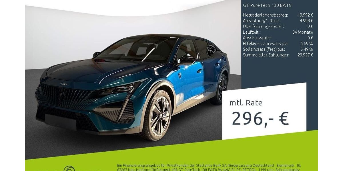 Peugeot 408 29.446 km 24.760 &euro; Dülmen 48249