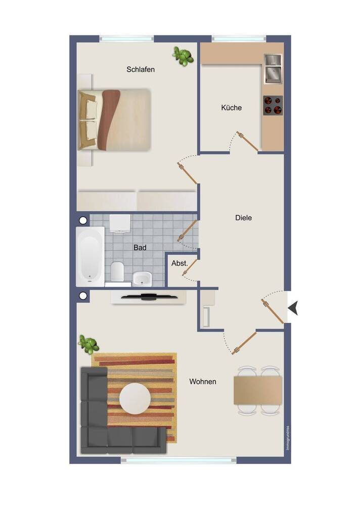 2-Zimmer-Wohnung in Essen-Altenessen-Süd
