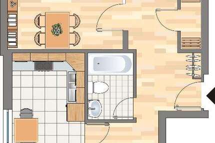Wohnung zum Mieten in Dortmund 390,39 € 76.83 m² 3 zimmer