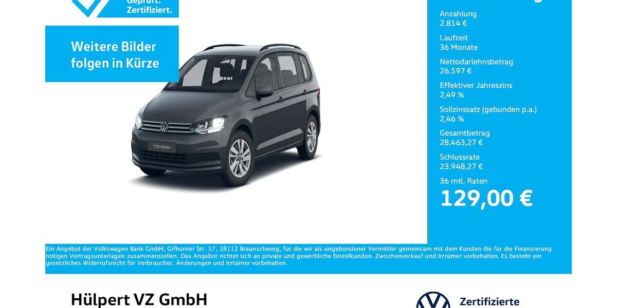 VW Touran 7.372 km 29.344 &euro; Dortmund 44141