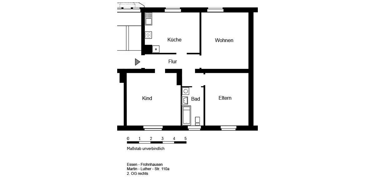Etagenwohnung Essen Stadtbezirk III - 3.5 Zimmer, 84 m&sup2;, 729&euro; | Angebot:26151674