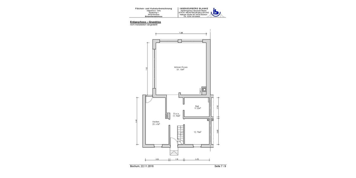 Doppelhaushälfte Bochum Querenburg - 6 Zimmer, 160 m&sup2;, 638.000&euro; | Angebot:26990974
