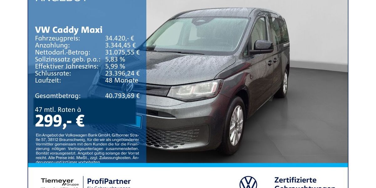 VW Caddy 3.990 km 33.420 &euro; Recklinghausen 45663