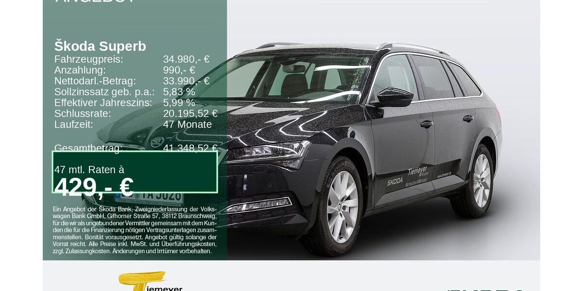 Skoda Superb 20.999 km 32.970 &euro; Bochum 44809