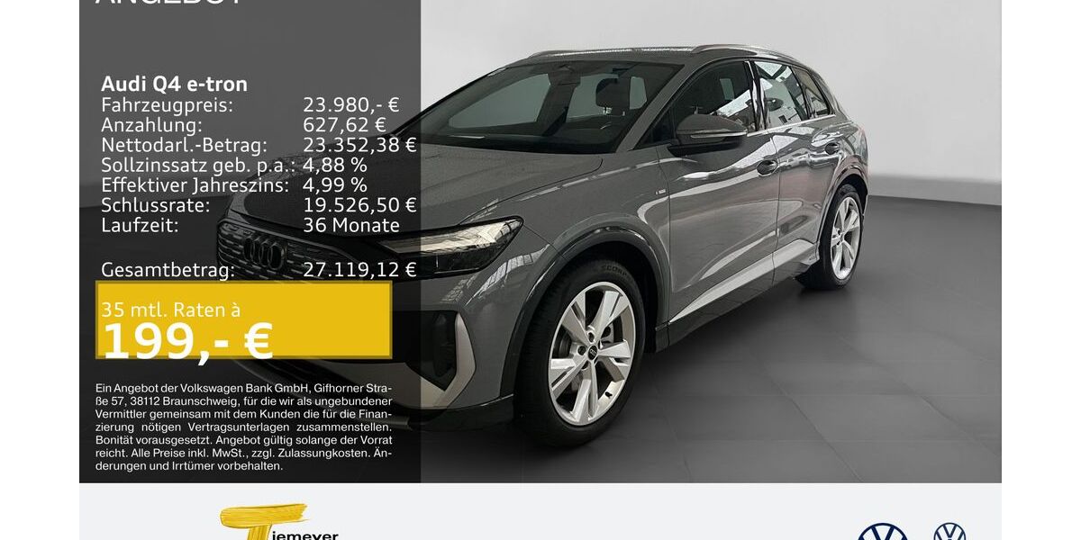 Audi Q4 e-tron 108.942 km 23.490 &euro; Gelsenkirchen 45888