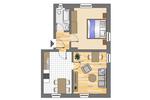 Dachgeschoßwohnung Dortmund Gartenstadt - 2 Zimmer, 40 m&sup2;, 410&euro; | Angebot:26405900