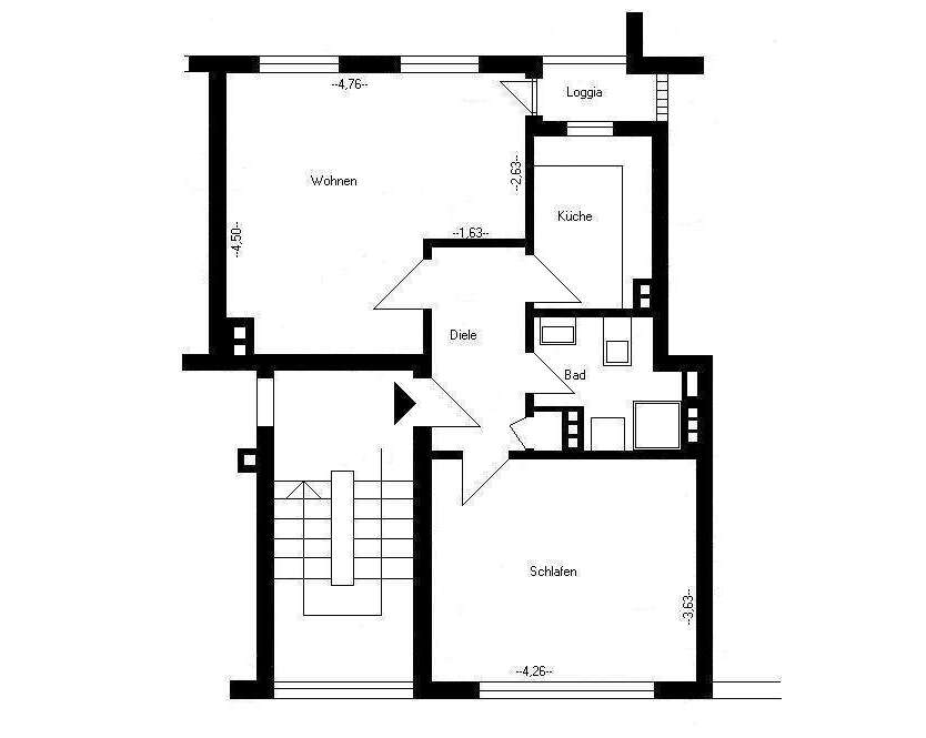 Wohnung zum Mieten in Dortmund 480 € 51 m²