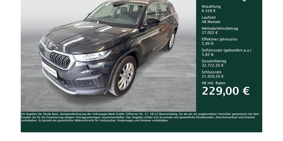 Skoda Kodiaq 28.767 km 32.980 &euro; Dortmund 44269