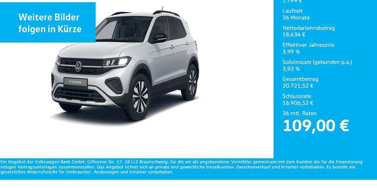 VW T-Cross 4.345 km 20.433 &euro; Dortmund-Marten 44379