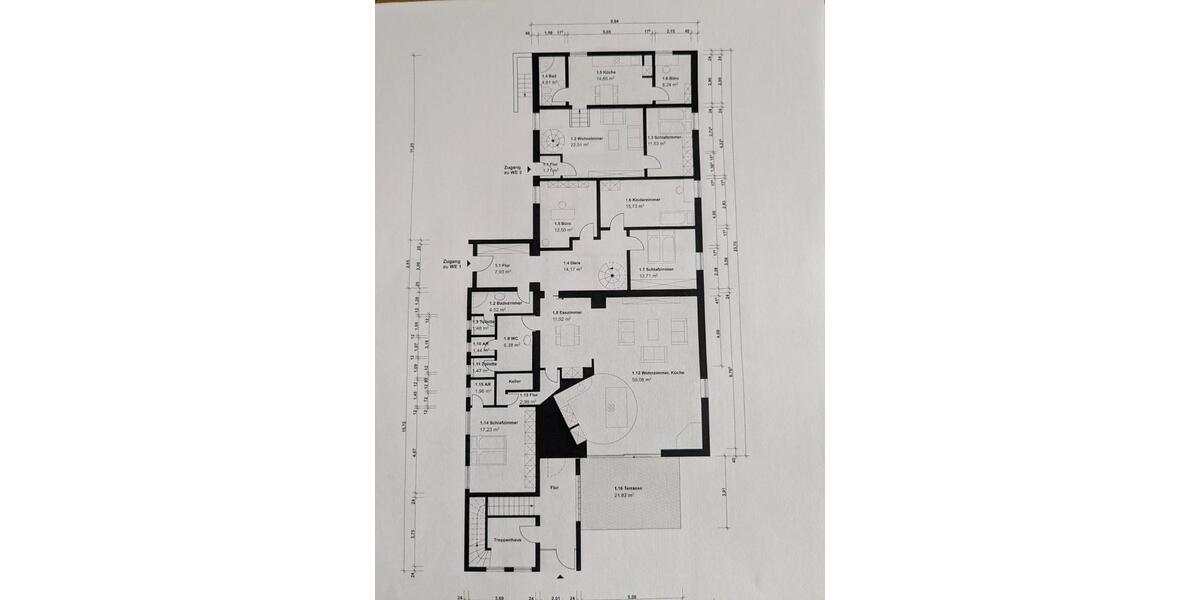 Freistehendes 2-3 Familienhaus in Oberhausen Sterkrade Alsfeld 12 zimmer