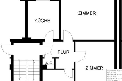 Wohnung Herne Baukau - 2.5 Zimmer, 62 m&sup2;, 428&euro; | Angebot:26367437