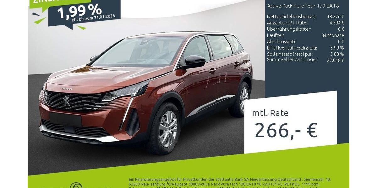 Peugeot 5008 33.944 km 22.970 &euro; Dülmen 48249