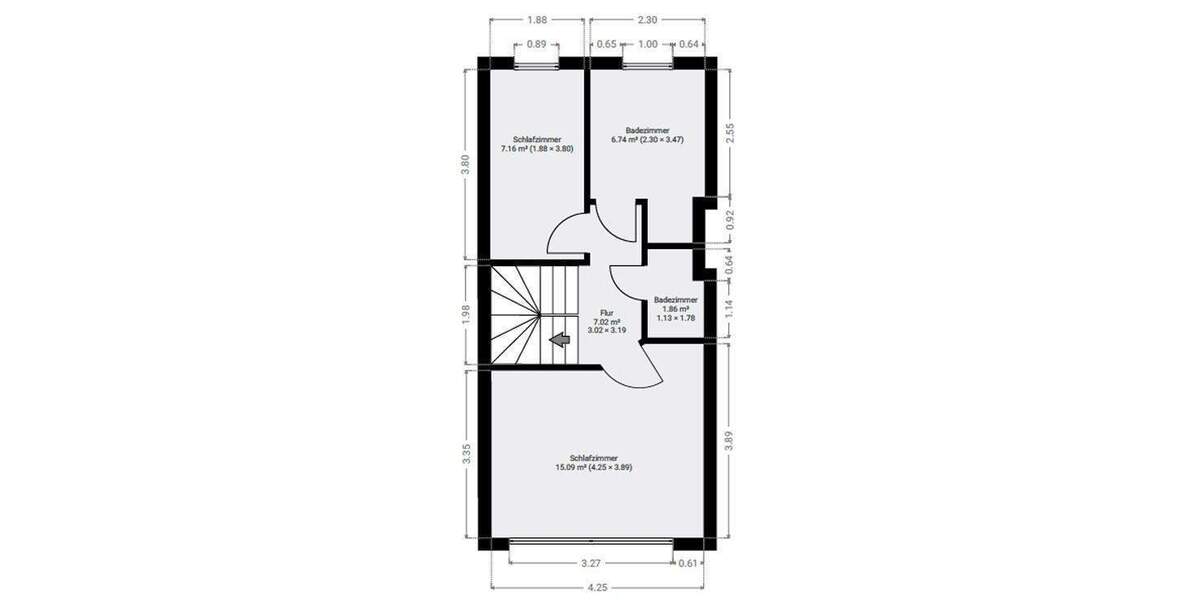 Reihenmittelhaus Oberhausen Altstadt-Mitte - 5 Zimmer, 112 m&sup2;, 399.900&euro; | Angebot:25678702