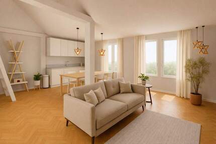 Exklusive 2,5-Zimmer-Neubau-Dachgeschosswohnung mit Panoramablick über Dortmund (DG-Ausbau mit AfA) 2 zimmer