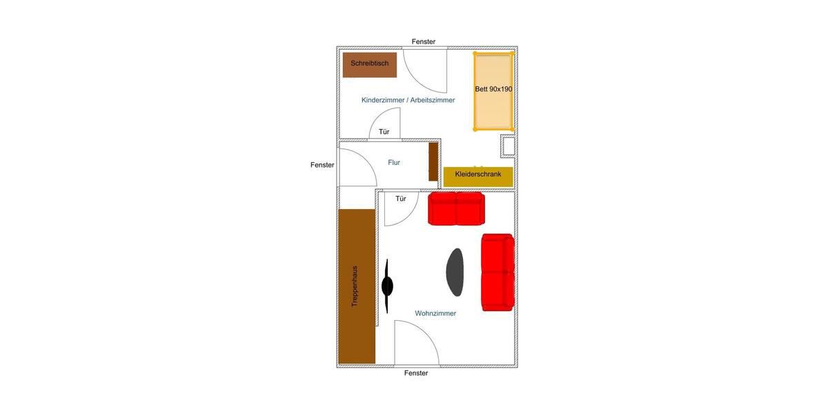 Etagenwohnung Hattingen Blankenstein - 4 Zimmer, 110 m&sup2;, 1.400&euro; | Angebot:26399868