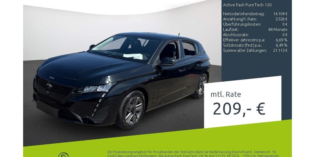 Peugeot 308 20.130 km 17.630 &euro; Dülmen 48249