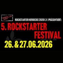 5. RockStarter Festival - Der Spaß nimmt kein Ende! 26.06.2026 Gelände der SFV Hagen - Herdecke und Umgebung