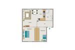 Erdgeschoßwohnung Lünen Alstedde - 3.5 Zimmer, 50 m&sup2;, 451&euro; | Angebot:25956752