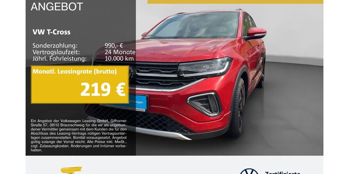 VW T-Cross 5.485 km 27.490 &euro; Oberhausen 46047