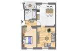 Etagenwohnung Dortmund Innenstadt West - 2 Zimmer, 59 m&sup2;, 573&euro; | Angebot:25810841